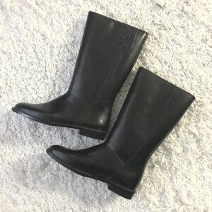 Vintage Weatherguard Tall Black Rubber Rain Boots Made in Canada